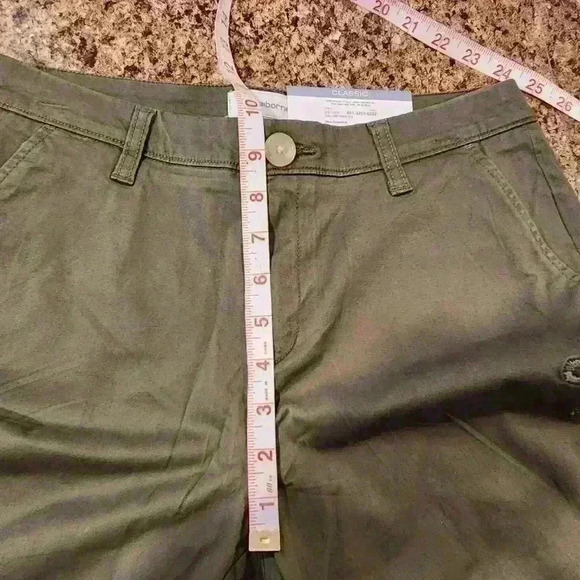 Women's Liz Claiborne Classic Straight Leg Olive Grove Multi $44 - Picture 5 of 12